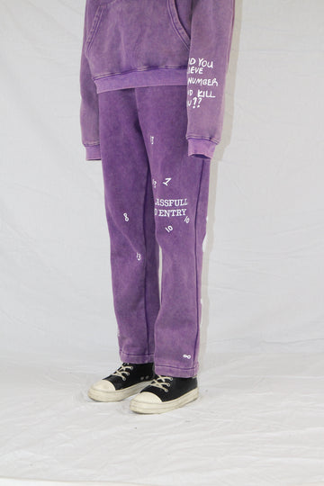 Lavender Number$ Sweatpant