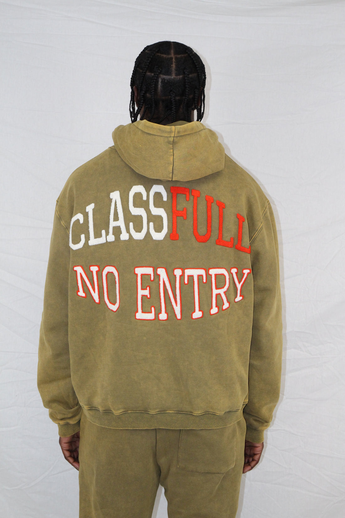 Olive Green Number$ Hoodie