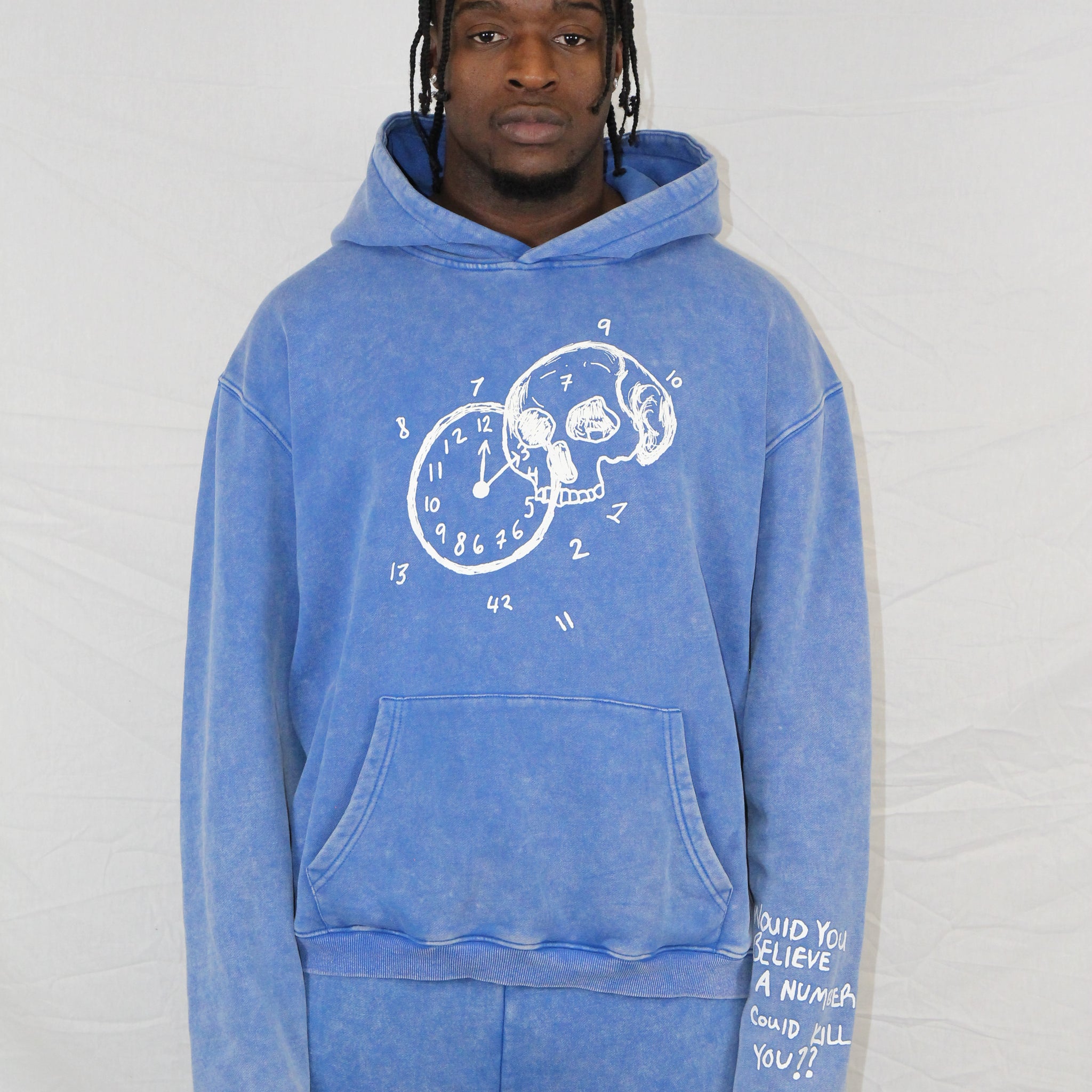 Sky Blue Number$ Hoodie